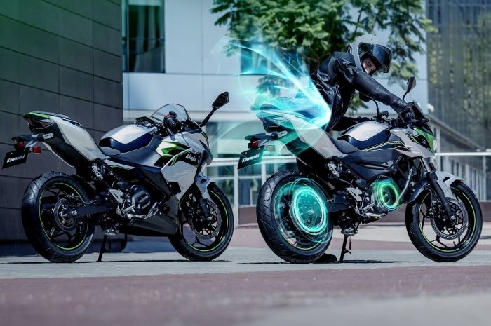 Ada 2 motor listrik yang dikeluarkan oleh pabrikan asal jepang ini, motor yang diperkenalkan ke publik adalah Kawasaki Ninja e-1 dan Z e-1.